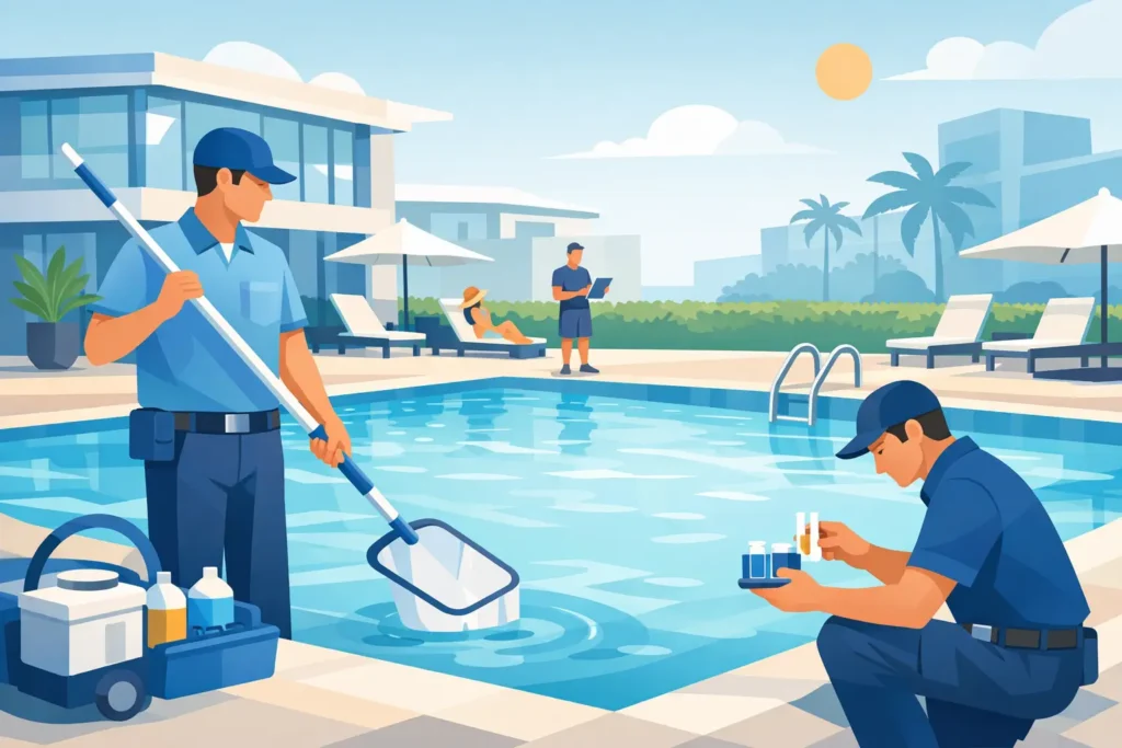 What a Commercial Pool Service Company Should Do