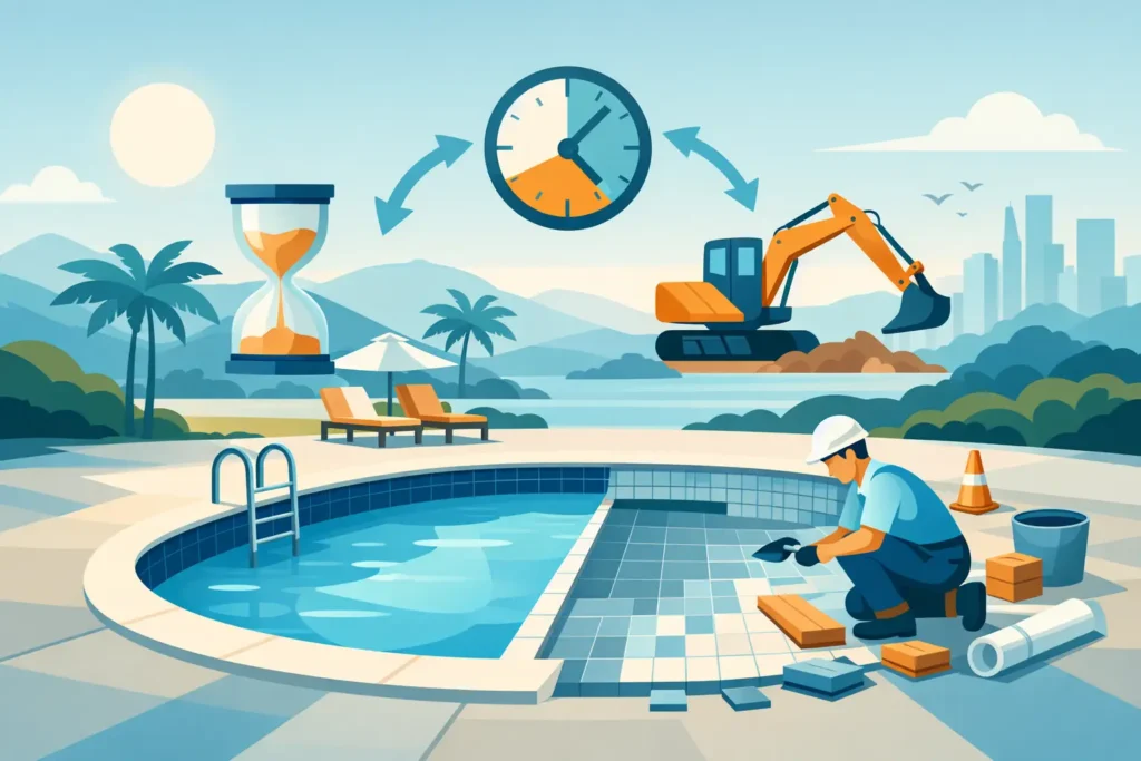 How Long Does a Pool Remodel Take in California?