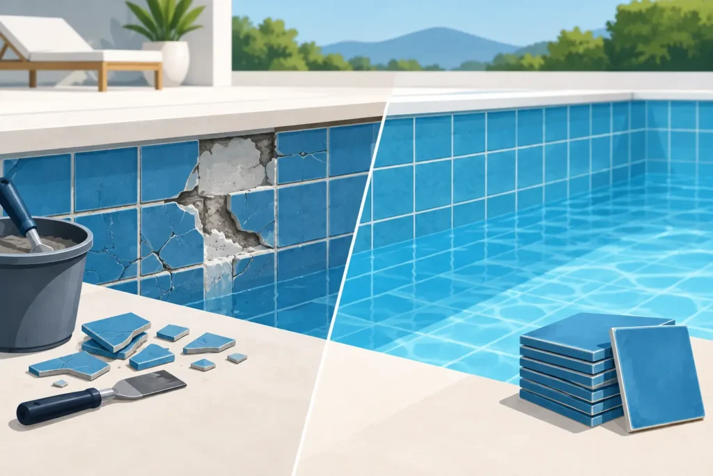 Pool Tile Repair: When to Fix or Replace
